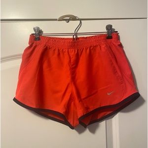 Nike 10k Women's orange running shorts